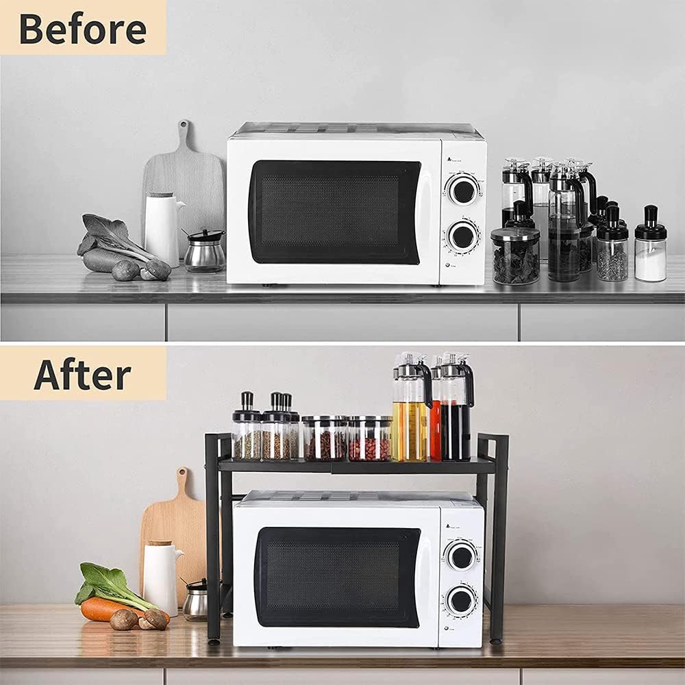 Ausziehbare Halterung für Mikrowelle mit schwerer Belastung, Halterung für Küchenregal, Mikrowelle,
