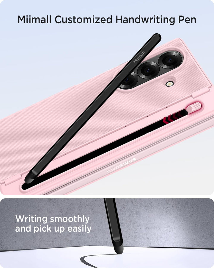 Miimall Kompatibel mit Samsung Galaxy Z Fold 5 Hülle mit S-Pen & Stifthalter, [HD Displayschutz] Ult
