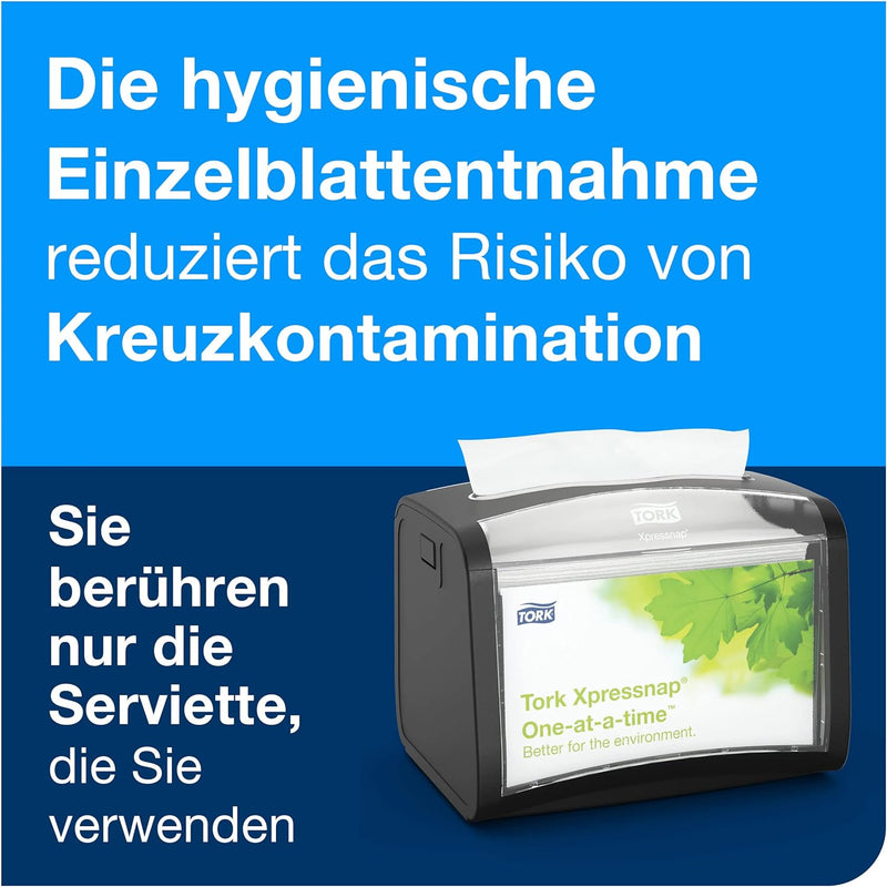 Tork 272611 Xpressnap Tischspender für N4 Spenderservietten / Serviettenspender in Schwarz, Schwarz