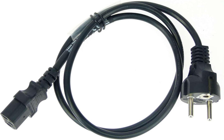 4 Stück Adam Hall 1 m Kaltgerätekabel Netzkabel schwarz 3 x 0,75 mm² CEE 7/7 - C13, K3PKD 0100 1 m K