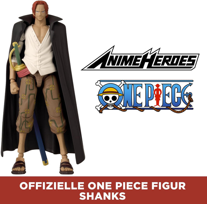BANDAI - Anime Heroes - One Piece - Figur Shanks 17 cm - 36935, Shanks