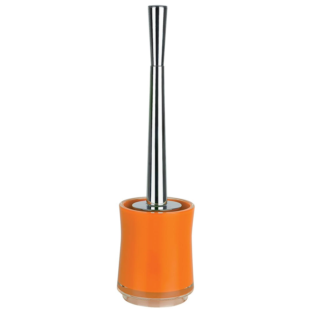 Spirella WC Bürste Klobürste Toilettenbürste hochwertig „Sydney“ mit hygienischem Behälter Orange