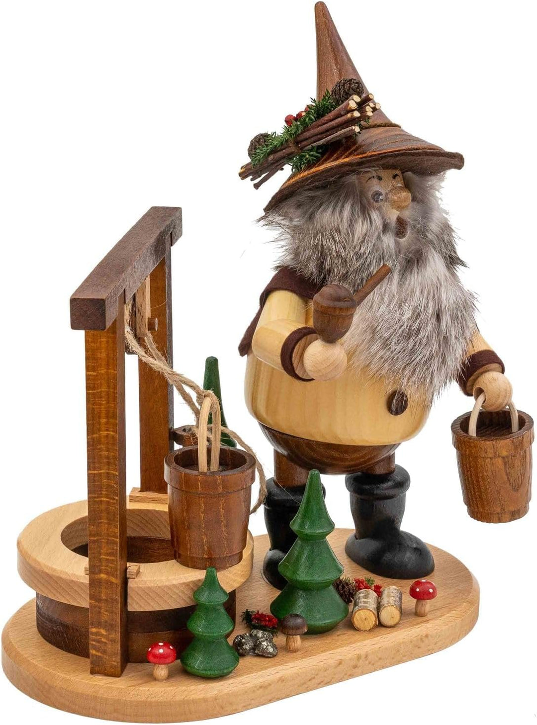 Drechselwerkstatt Uhlig DWU | Räuchermännchen Räuchermann aus dem Erzgebirge | Weihnachten Weihnacht
