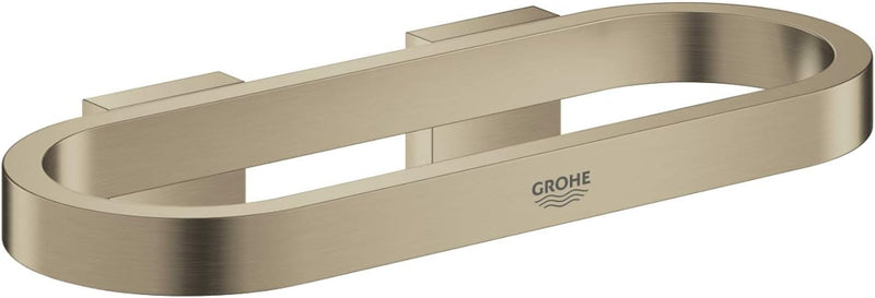 GROHE Selection, Accessoires - Handtuchring, Halter für Seifenschale und Duschablage, nickel gebürst