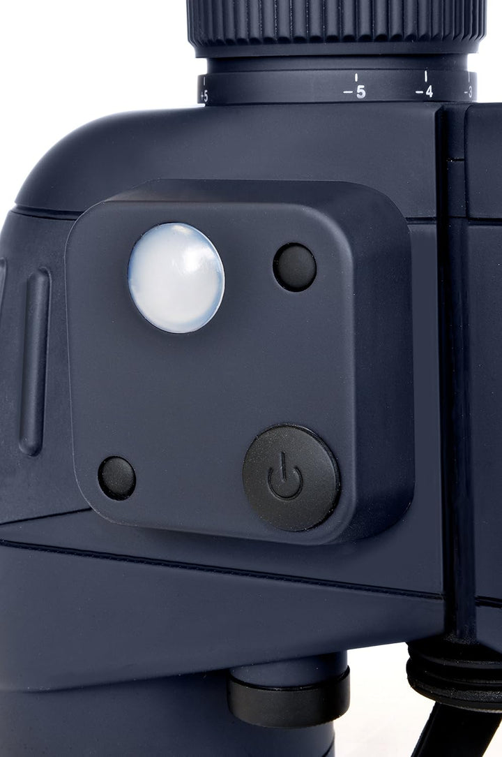 Bresser Fernglas Nautic 7x50 wasserdicht mit 360° Kompass, Strichplatte zur Entfernungs- und Grössen