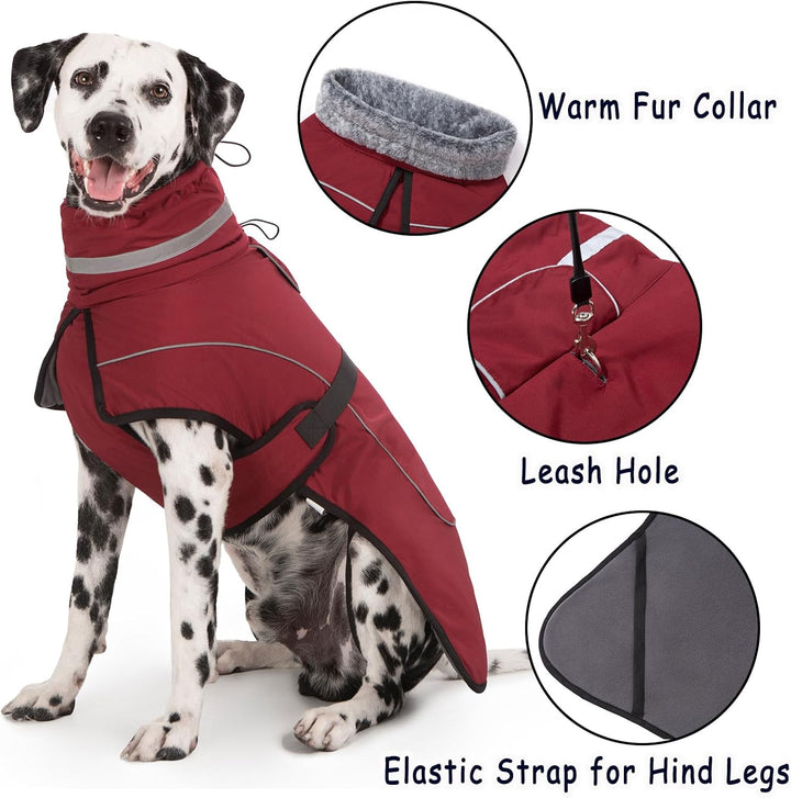 Mantel Hund Wasserdicht Winter Hundemantel Warm Wasserdicht Hundejacke Fleece Hundepullover Hundeman