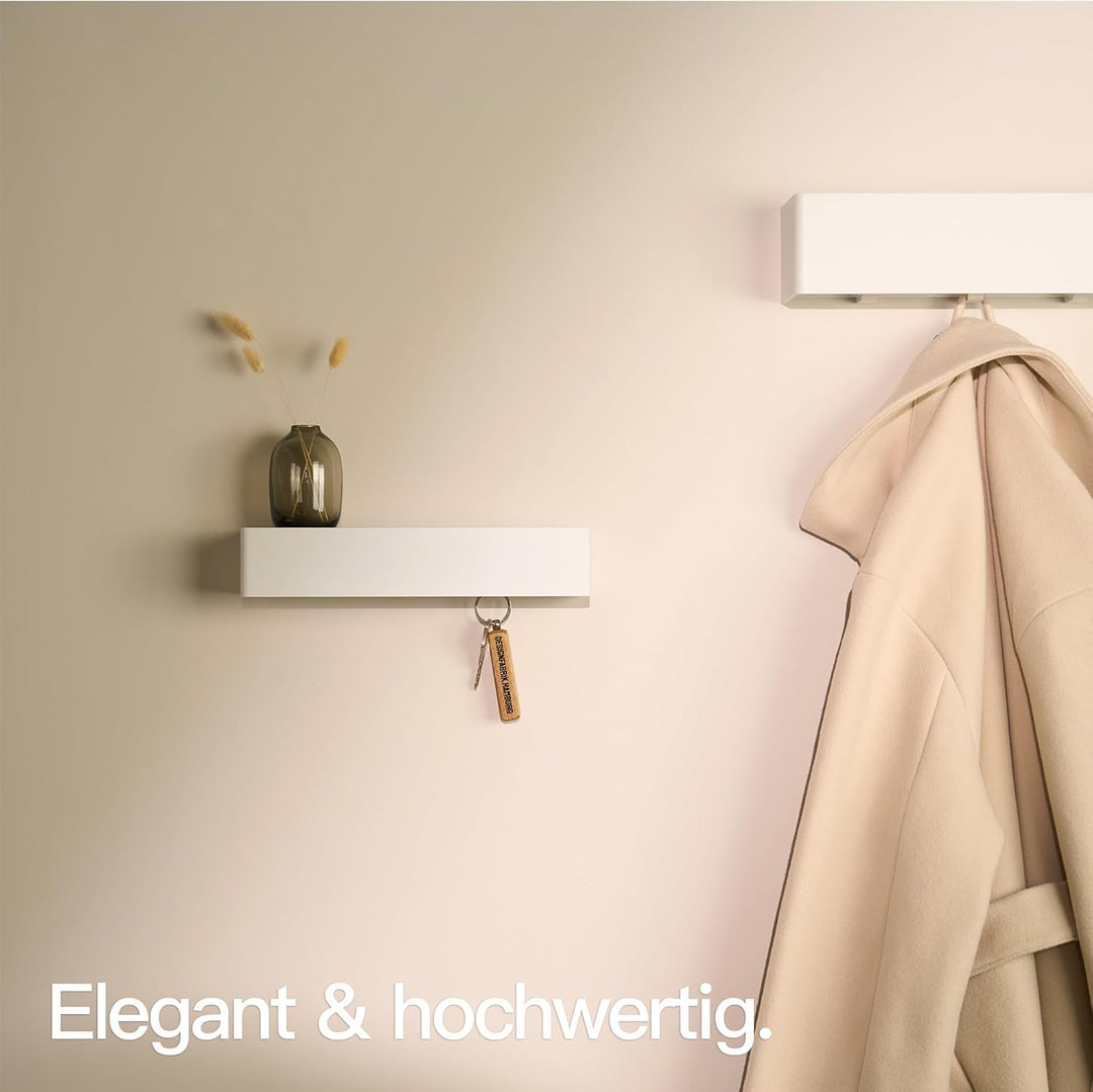 Designfabrik Hamburg Schlüsselbrett | Moderne Schlüsselaufbewahrung mit Ablage | Schlüsselhalter zur