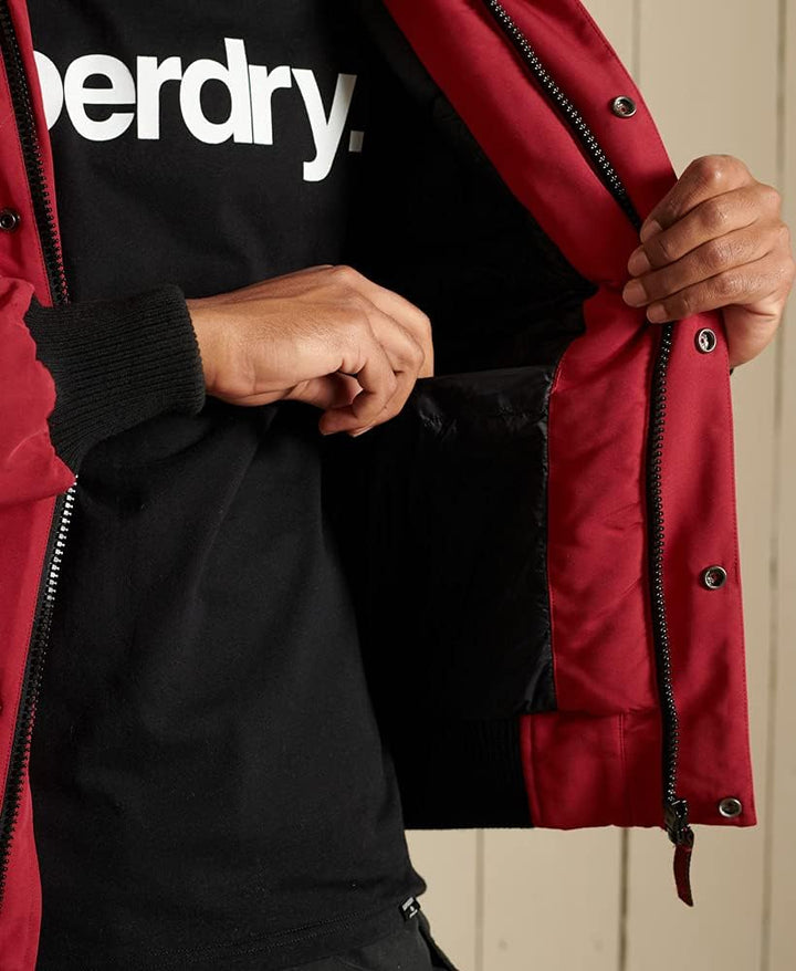 Superdry Herren Everest Bomberjacke S Hike Red, S Wanderer Rot