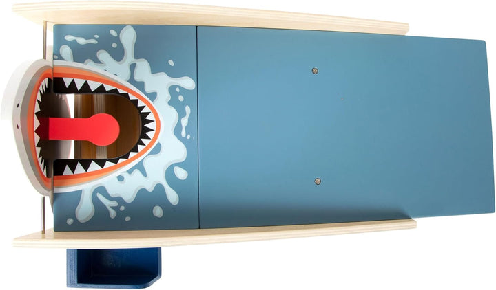 small foot Minigolf "Shark Attack" aus Holz, mit integriertem Schnapp-Mechanismus, ab 3 Jahren, 1158