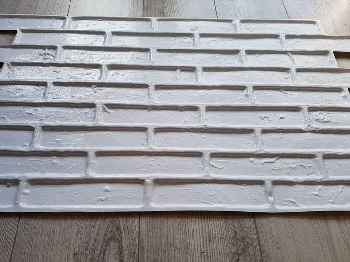 PVC-Kunststoff-Wandpaneele 3D Dekorative Fliesen Verkleidung – Ziegellicht - 18, 18