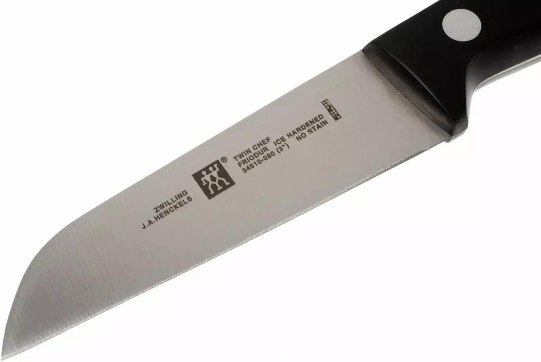 ZWILLING Twin Chef Gemüsemesser, Klingenlänge: 8 cm, Kleines Klingenblatt, Rostfreier Spezialstahl/K