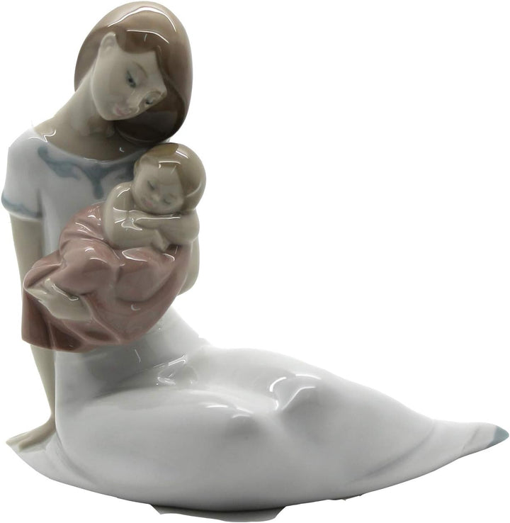 NAO Porcelain by Lladro Light of My Days (Girl) (Mother Holding Baby Girl Asleep) 2001705