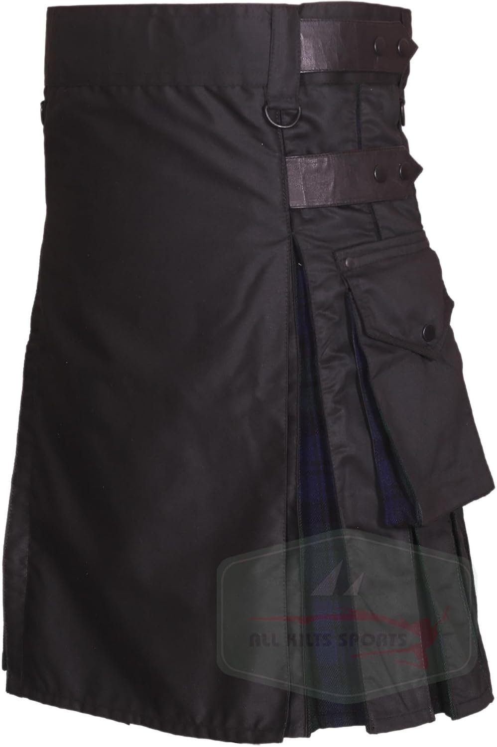 Hybird Utility-Kilts mit Lederriemen für Herren 46 Black Watch, 46 Black Watch