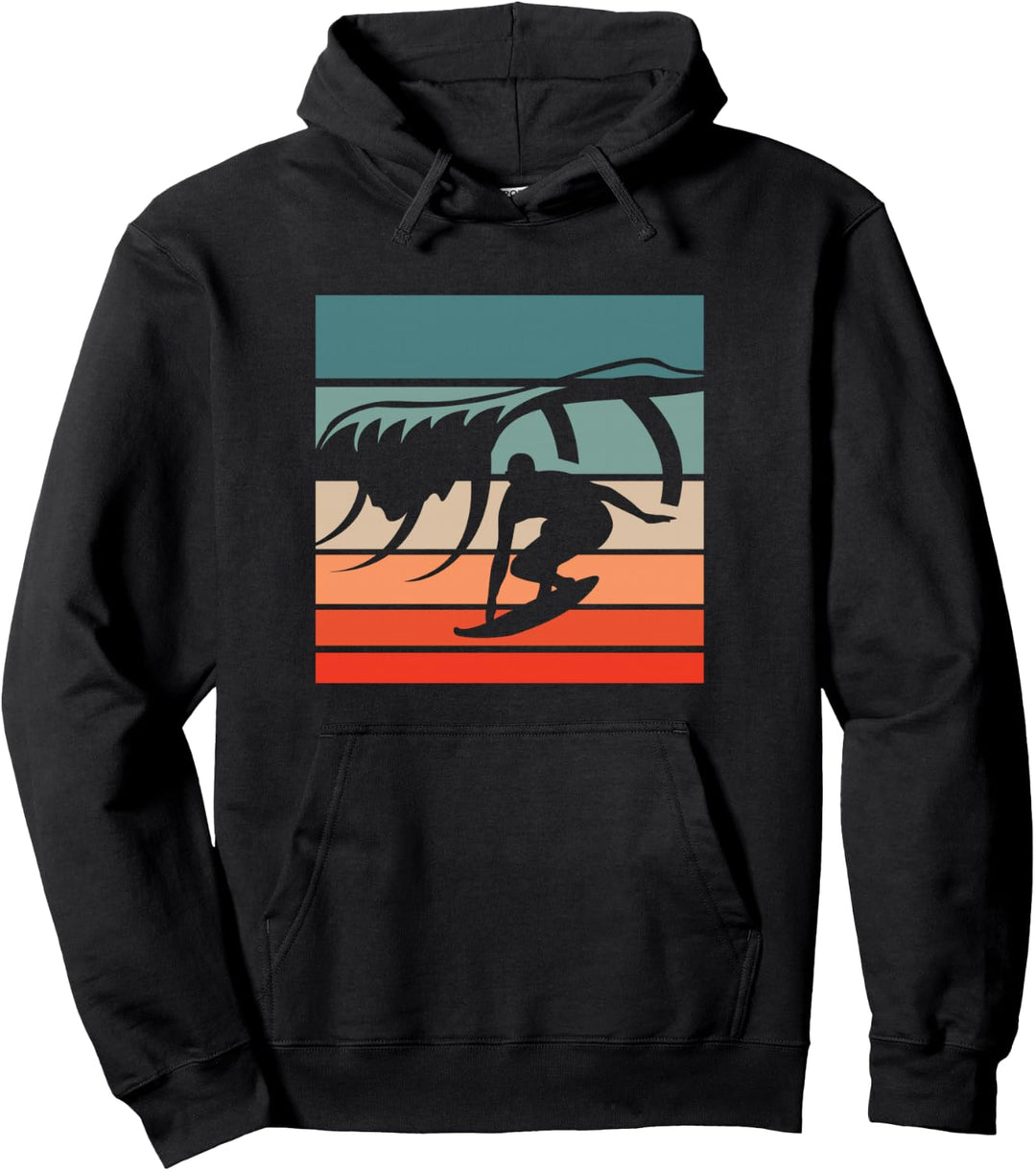 Surfen Retro Style Vintage Pullover Hoodie