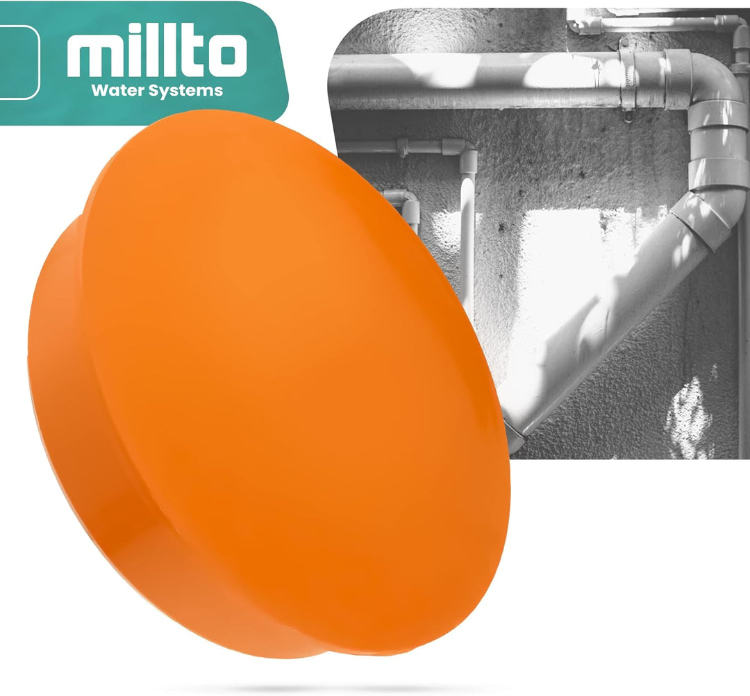 Millto™ Muffenstopfen HT KG Rohr Ø DN 400 mm Orange | Abwasser Kappe Kunststoff Abflussrohr Kunststo