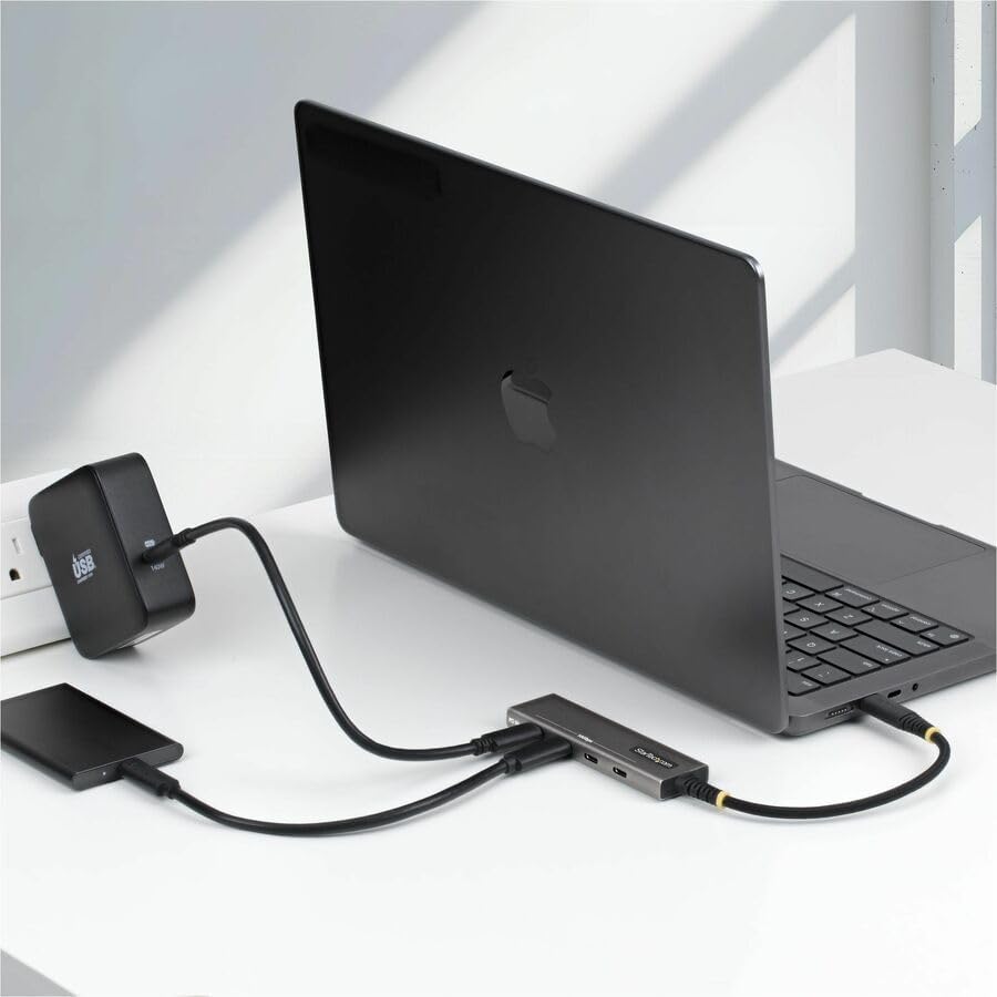 StarTech 4-Port USB-C Hub 10Gbps mit 100W Power Delivery (309B-USBC-HUB) | 4x USB-C, Überstromschutz