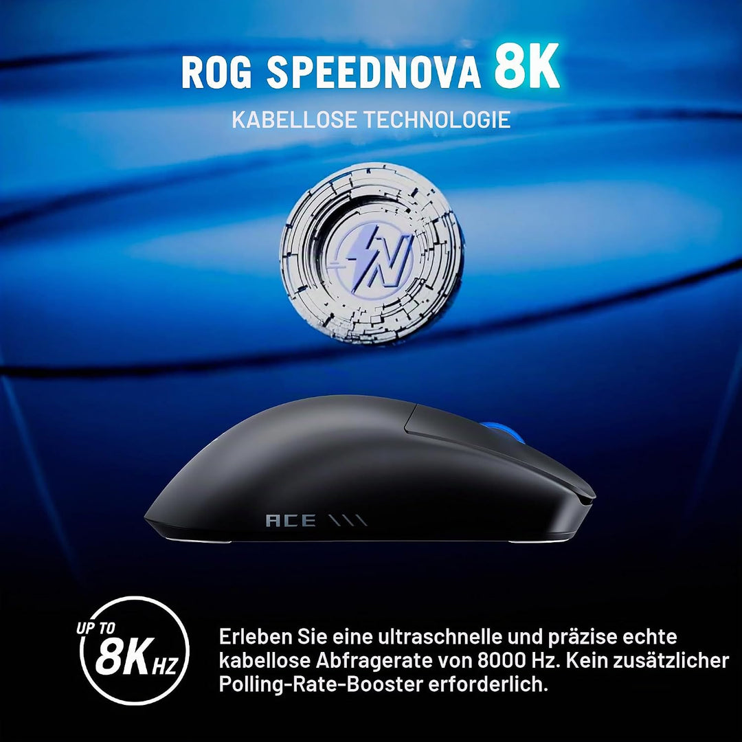 ASUS - Mouse Wireless ROG Harpe Ace II Nero ROG Harpe II Ace Schwarz, ROG Harpe II Ace Schwarz