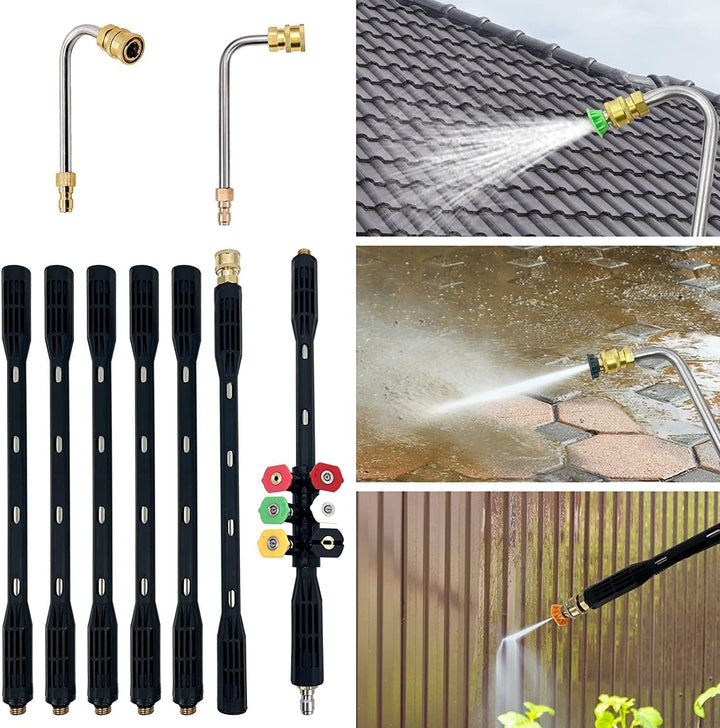 10 Stück Hochdruckreiniger-Verlängerung mit Adapter, kompatibel mit Kärcher K Series, 4000 PSI Tools