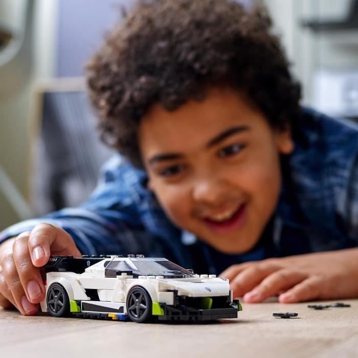 LEGO 76900 Speed Champions Koenigsegg Jesko Rennauto, Spielzeugauto, Modellauto zum selber Bauen Sin