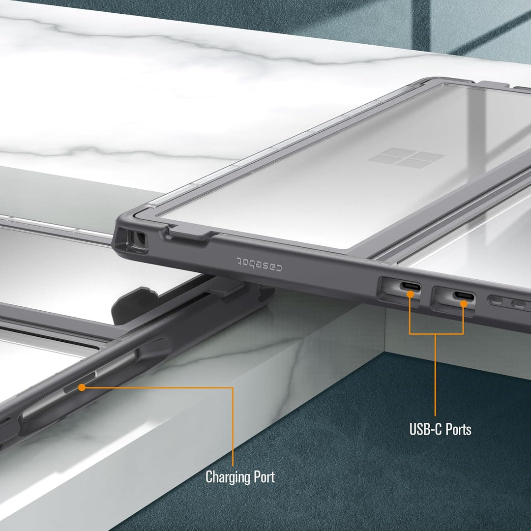 Fintie Hülle für Microsoft Surface Pro 9 / Pro 9 5G 13 Zoll 2022, Stossfeste Robuste Hartschalen Sch