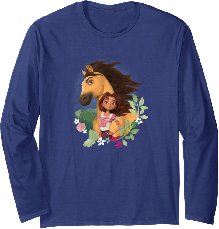 Spirit Ungezähmt - Geist und glückliches Laub Langarmshirt