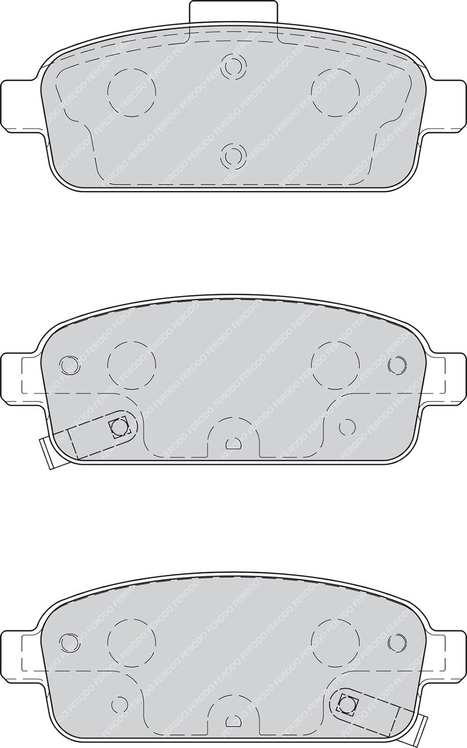 Ferodo FDB4265 PREMIER Bremsbelagsatz, Scheibenbremse - (4-teilig) - (4 Stück)