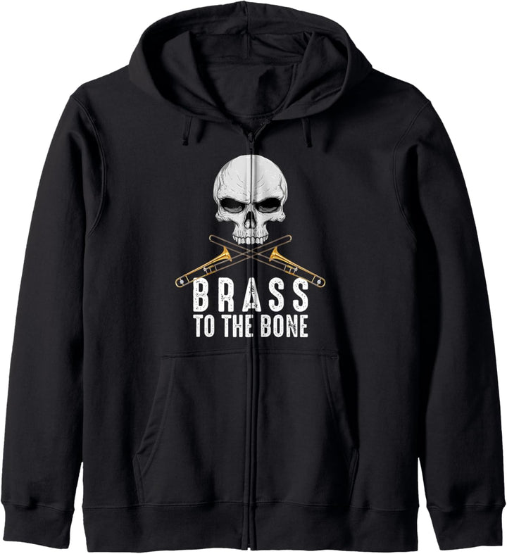 Posaunist Messing To The Bone - Blaskapelle Trombonistentwur Kapuzenjacke