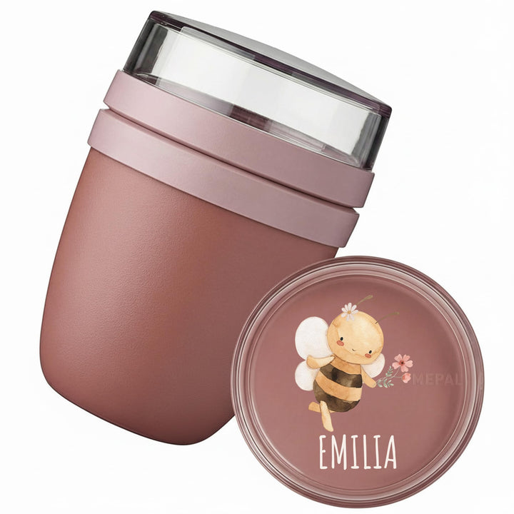 Bärenfreunde Mepal Müslibecher personalisiert, Pot Joghurtbecher, to go Becher, Geeignet für Tiefküh