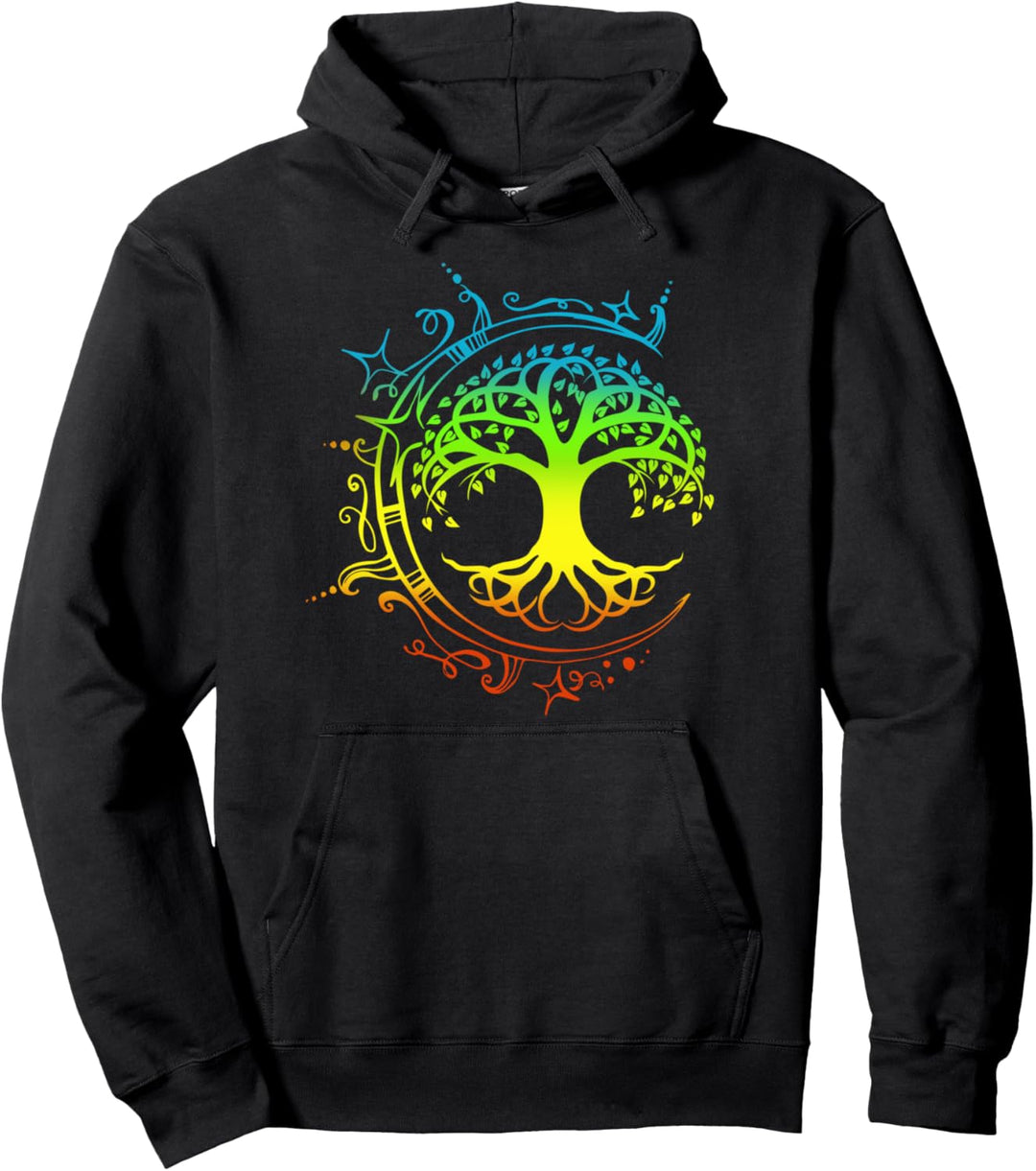 Lebensbaum & Spirituell Für Yoga Im Chakren Mandala Stil Pullover Hoodie