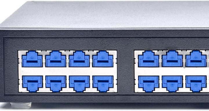 SmartKeeper Essential / 10 x RJ45 Port Blockers mit 1 x Lock Key Basic/Dunkelblau, Dunkelblau