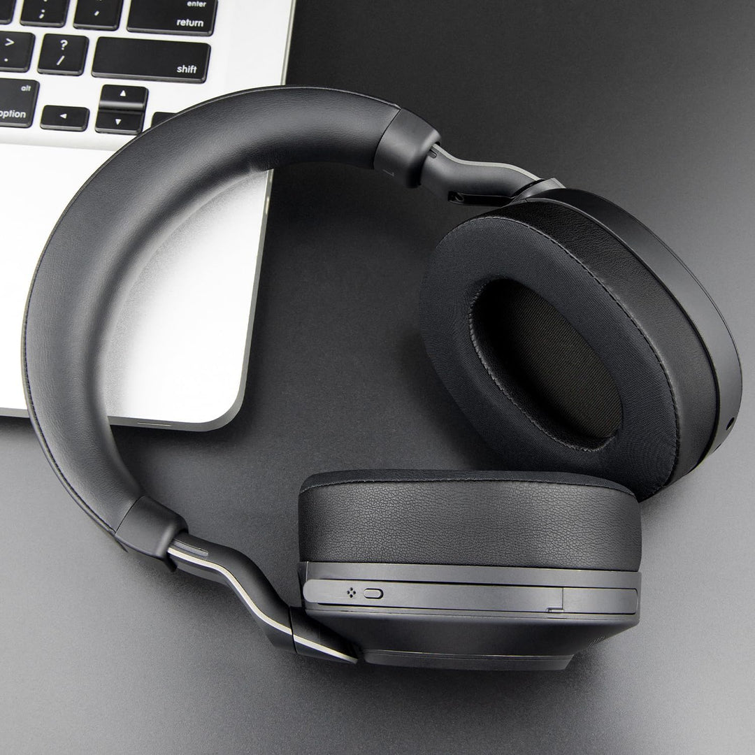 SOULWIT Kühlung Ohrpolster für Jabra Evolve2 85 – Schwarz | (Nicht kompatibel mit Elite 85H), Ohrpol
