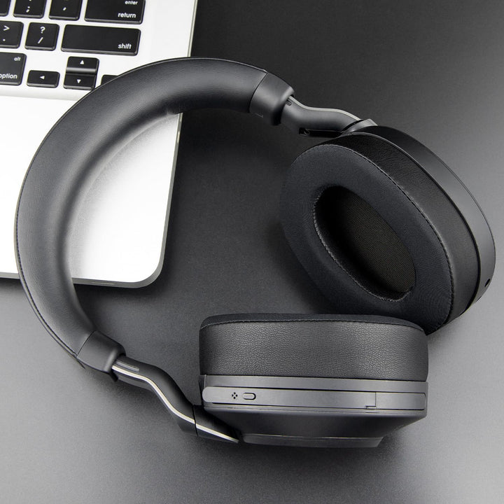 SOULWIT Kühlung Ohrpolster für Jabra Evolve2 85 – Schwarz | (Nicht kompatibel mit Elite 85H), Ohrpol