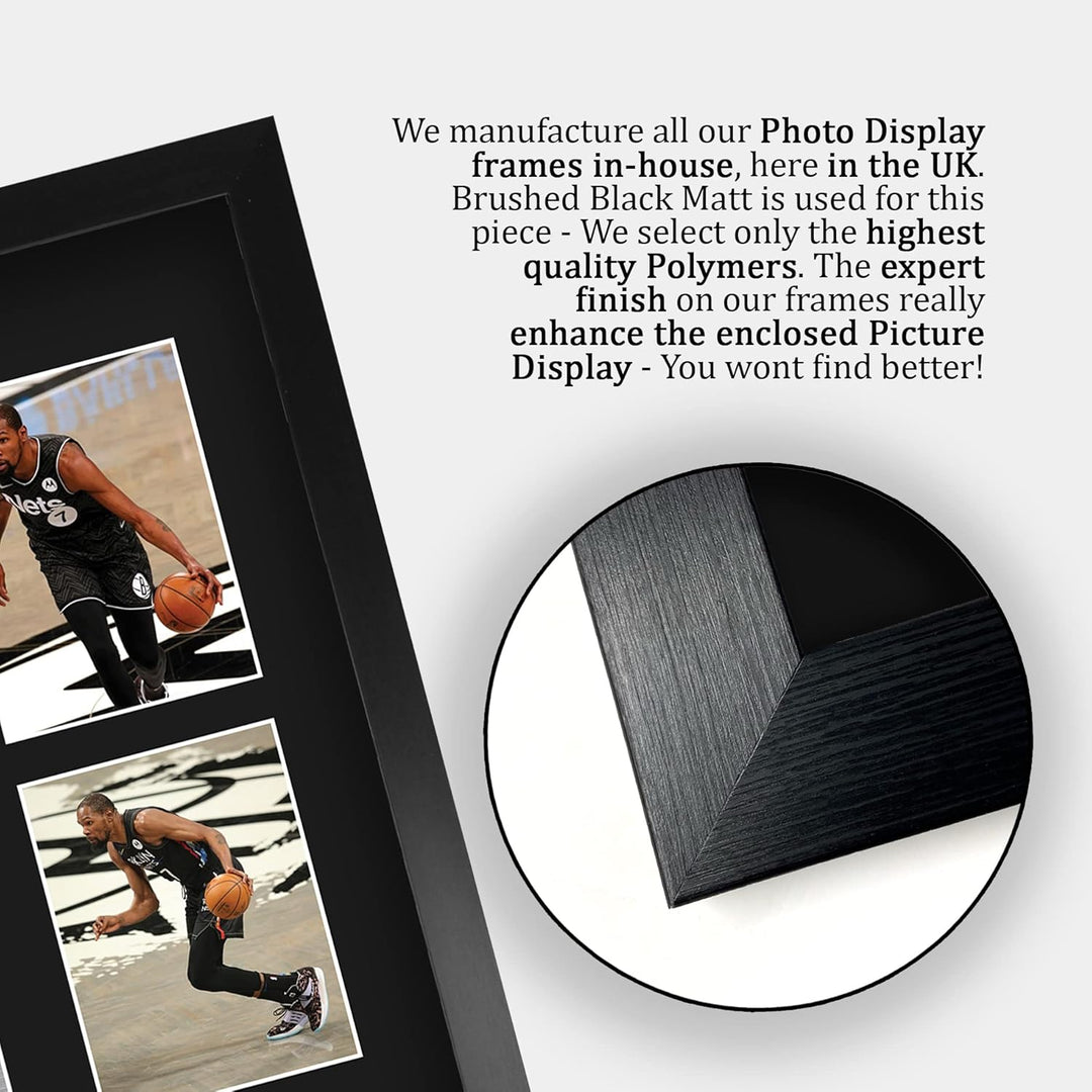 HWC Trading FR A3 Kevin Durant Brooklyn Nets Geschenke Gedruckt, Signiert Autogramm-Präsentation-Dis