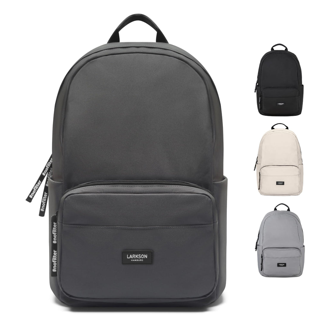 LARKSON Schulrucksack Mädchen & Jungen Teenager - No 3 - Rucksack Damen & Herren für Schule - 16" La