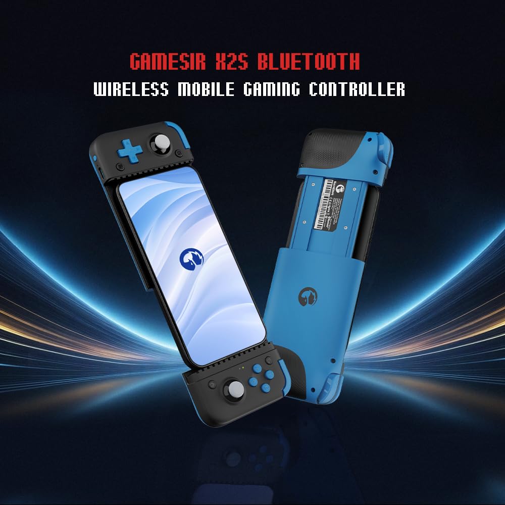 GameSir X2s Bluetooth Phone Controller für iPhone/Android, Teleskop-Controller mit 500mAh Akku, Hall