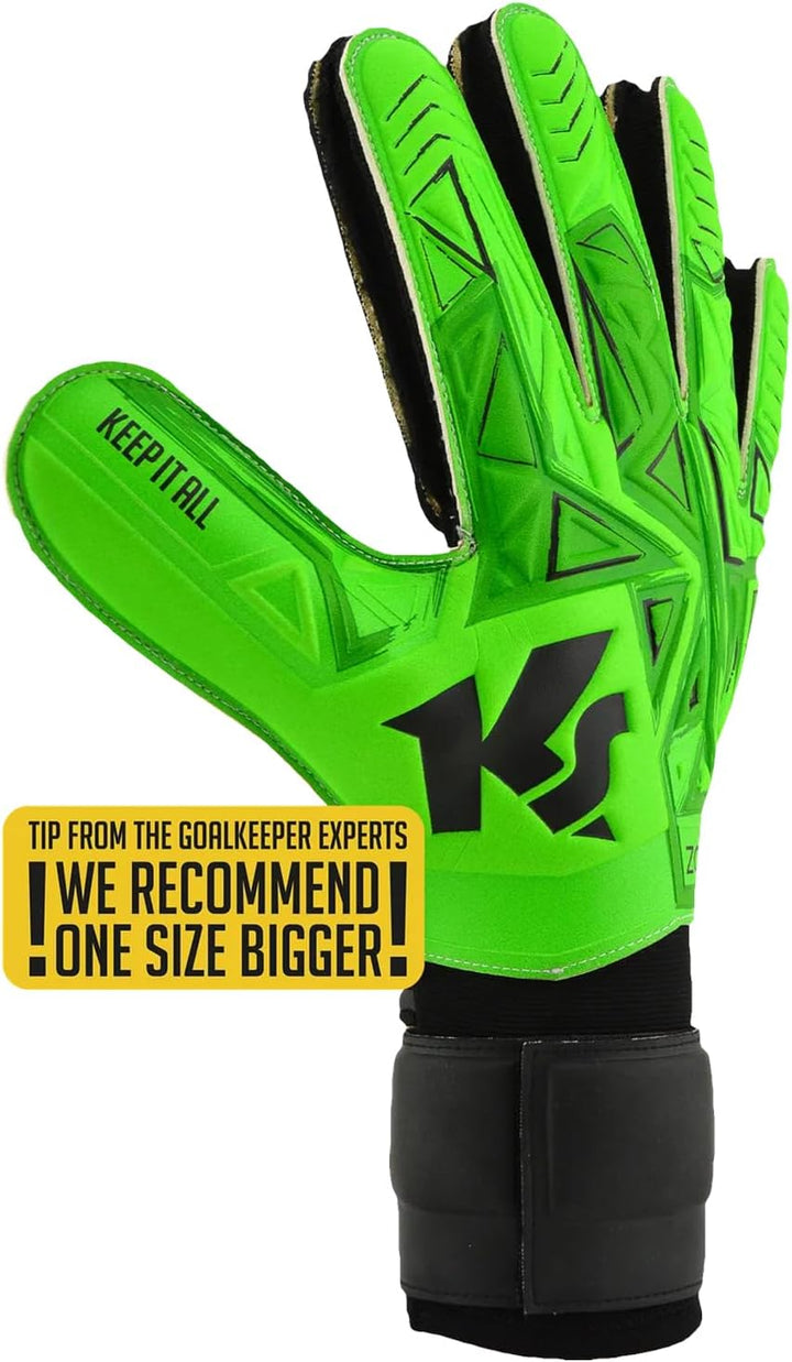 KEEPERsport Torwarthandschuhe - Zone RC - 3mm Grip - Fussballhandschuhe für Erwachsene und Kinder 10