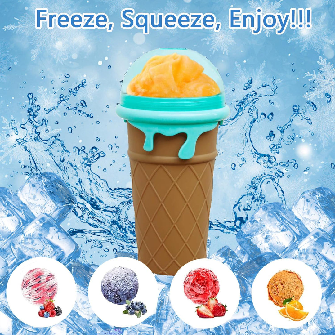 Slushy Maker, Slush Becher, Eis Zum Kneten Slushy Becher, Quick Frozen Magic Cup, Silikon Slushy Mak