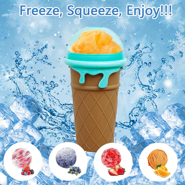 Slushy Maker, Slush Becher, Eis Zum Kneten Slushy Becher, Quick Frozen Magic Cup, Silikon Slushy Mak