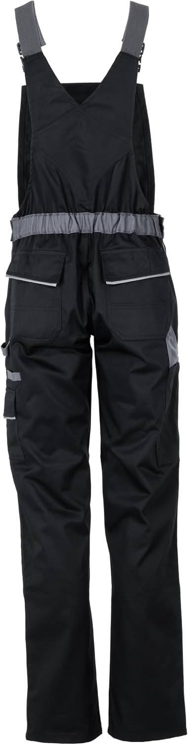 Planam Highline Damen Latzhose, viele Farben, alle Grössen 48 schwarz/schiefer/zink, 48 schwarz/schi