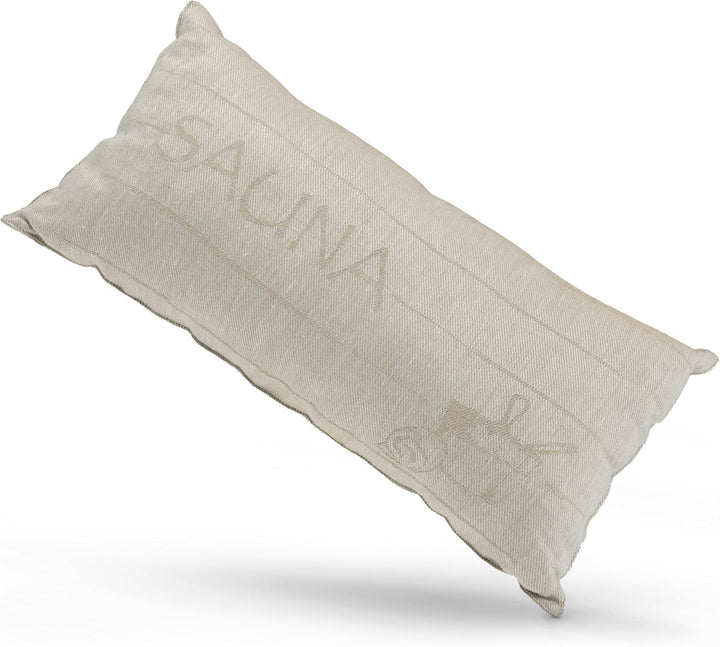 sositex | 1 Premium Saunakissen Lieblingskissen Reisekissen | Design: SAUNIA | Masse: 50 x 25 cm, Le