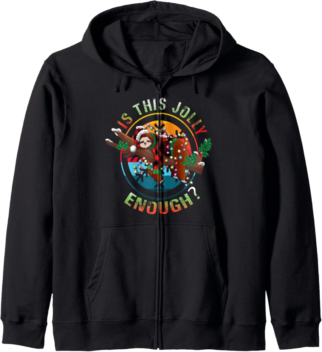 Christmas Sloth Pajama Gift Shirt for Women Girls Kapuzenjacke