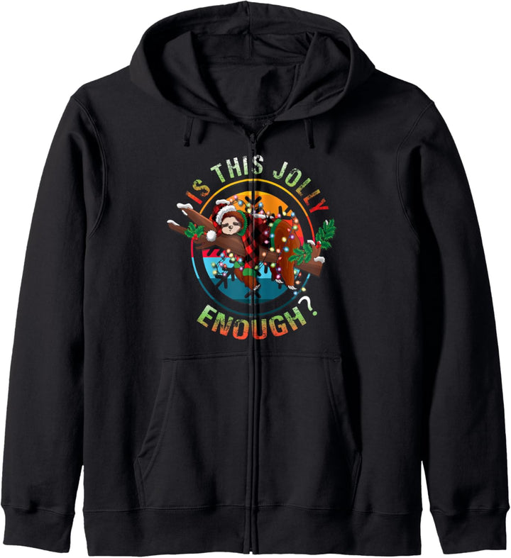 Christmas Sloth Pajama Gift Shirt for Women Girls Kapuzenjacke