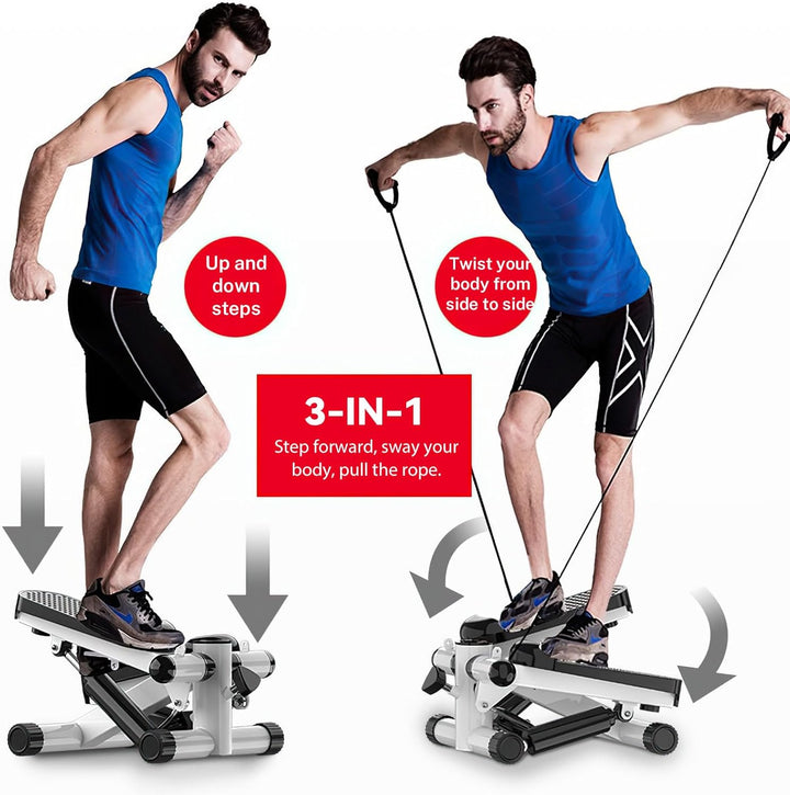 Stepper FüR Zuhause 120kg, Ministepper FüR Zuhause, Hometrainer Stepper, FüR Effektives Bein/Arm/Po