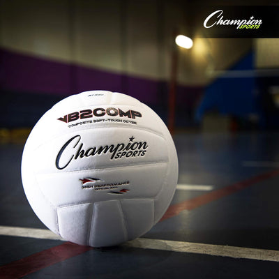 Champion Sports VB Offizieller Composite-Kunstleder-Spiel-Volleyball – mehrere Farben weiss/weiss, w