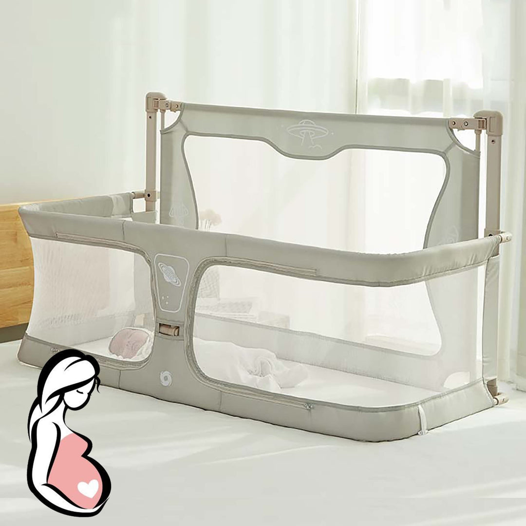 3 in 1 babybett,120x50cm,Babywiege,baby bett,Höhenverstellbares, beistellbett baby boxspringbett,mit