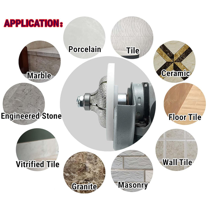 NBB Diamant-Profilscheibe Diamantfräser Fräsbohrer Trennreibahle Profilierungs-Bit für Porzellan Fli