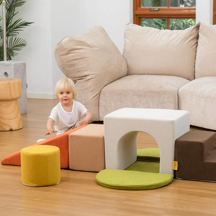 BanaSuper Schaumstoff-Kletterblöcke für Kinder, Schaumstoff Bausteine XXL, EN71-zertifiziert & rutsc