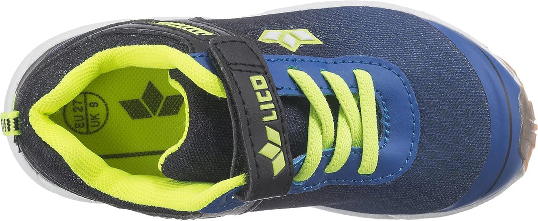 Lico Unisex Kinder Barney Vs Sneaker 27 EU Blau Schwarz Lemon, 27 EU Blau Schwarz Lemon
