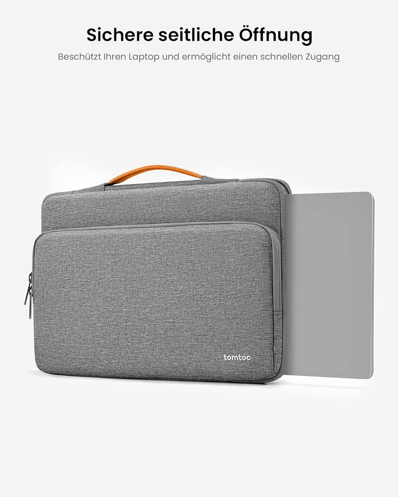 tomtoc 360° Tasche Hülle für 15-Zoll Neu MacBook Air M2 A2941 2023, 15" Microsoft Surface Laptop 5/4