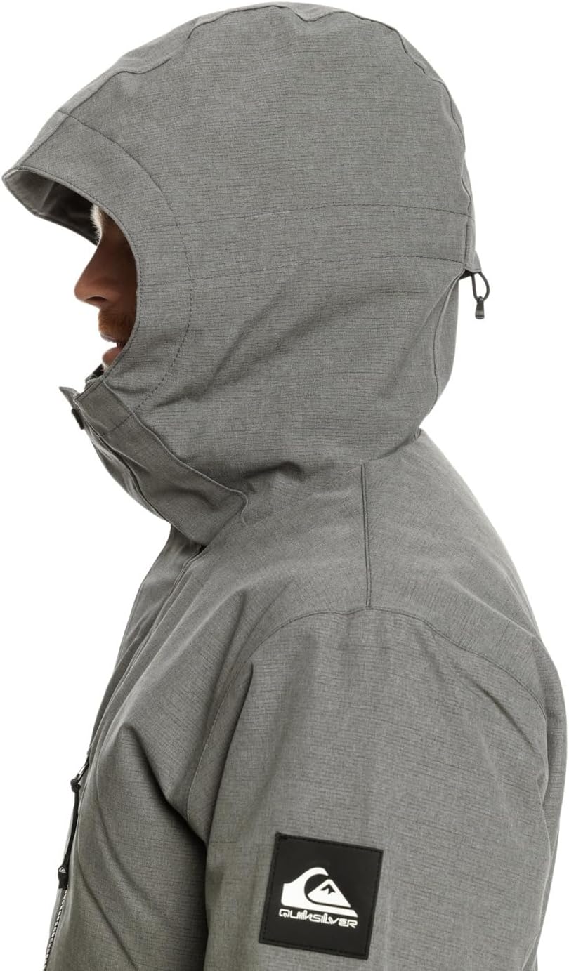 Quiksilver Herren Mission Solid Jk Schneejacke S Heather Grey, S Heather Grey